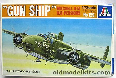 Italeri 1/72 TWO B-25 H/J Mitchell Gunship - I ACG Burma 1944 or 310th BG Corsica 1945, 129 plastic model kit